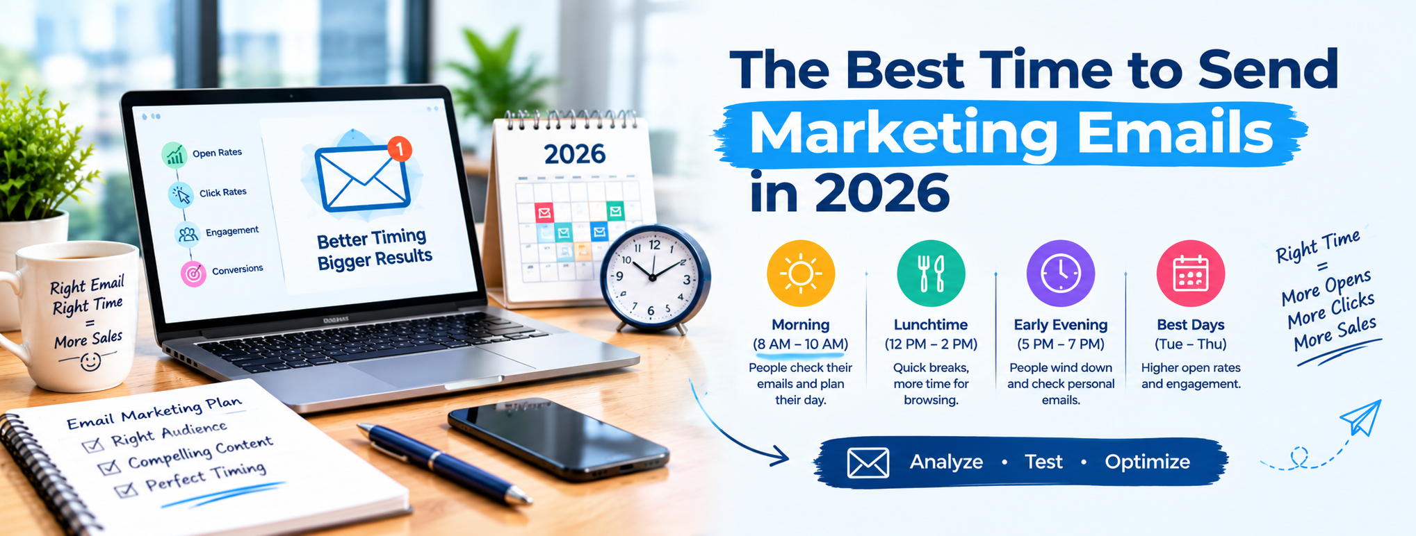 The best time to send marketing emails in 2026