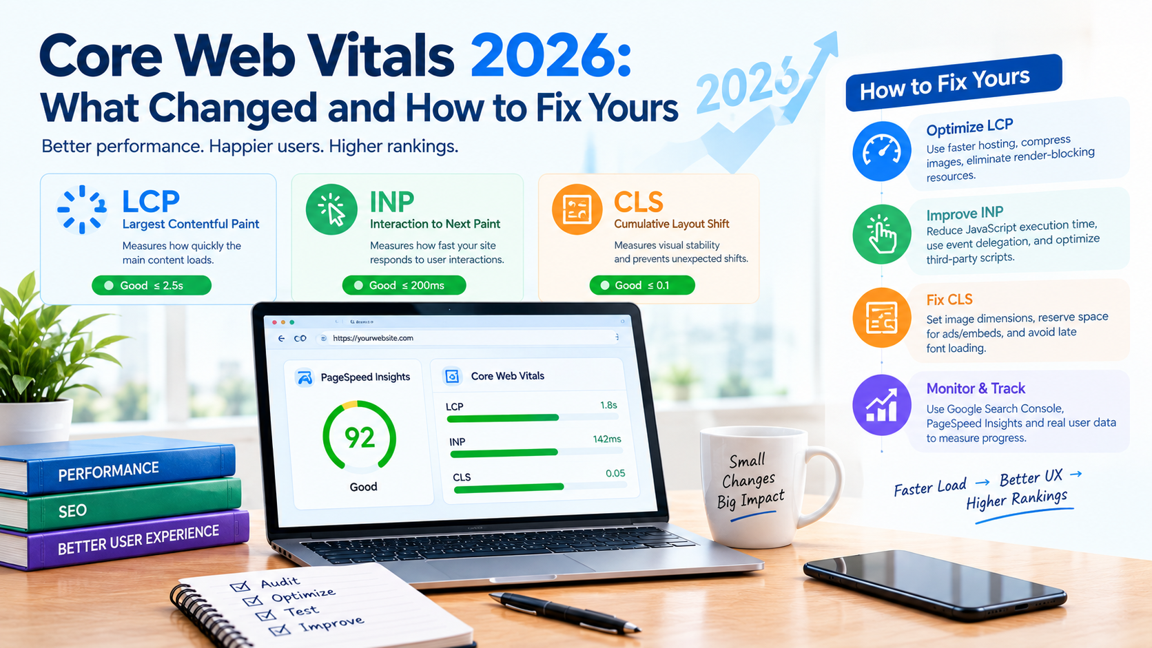 Core Web Vitals 2026: What Changed and How to Fix Yours