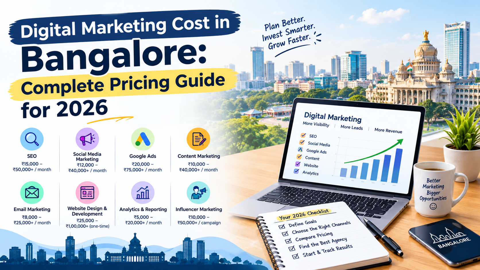 Digital Marketing Cost in Bangalore: Complete Pricing Guide for 2026