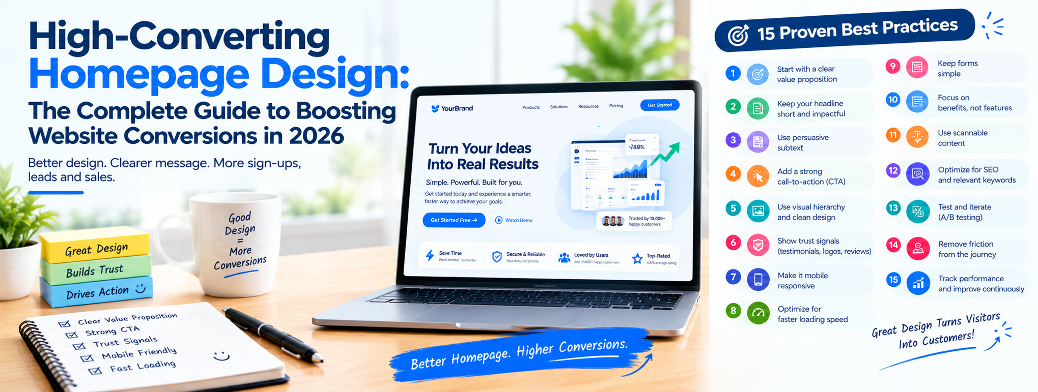 High-Converting Homepage Design: The Complete Guide to Boosting Website Conversions in 2026